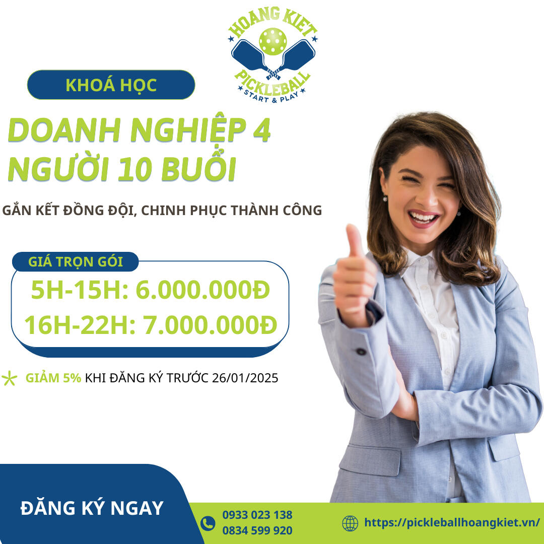 Doanh nghiệp 4 người 10 buổi